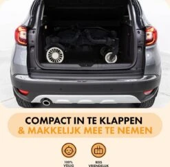 Deryan Luxe Sandy Bolderkar - Duo Buggy - Tandem Buggy - Opvouwbaar - Inklapbare Bolderwagen - Duo Kinderwagen - Zwart -Bo-Camp Winkel 1200x1182 9