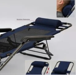 Ligstoel 155x60cm - Opvouwbaar Campingstoel Ligbed Strandstoel Tuinstoel Vouwligstoel Blauw 30 Ligstoel 155x60cm - Opvouwbaar Campingstoel Ligbed Strandstoel Tuinstoel Vouwligstoel Blauw -Bo-Camp Winkel 1200x1184