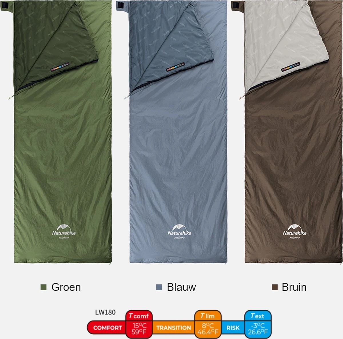 Naturehike® Slaapzak - Lichtgewicht - 190*75cm - Compact - Waterdicht - 3 Seizoenen Slaapzak Lente, Zomer & Herfst - Outdoor - Slaapzakken Volwassen & Kinderen 7 Naturehike® Slaapzak - Lichtgewicht - 190*75cm - Compact - Waterdicht - 3 Seizoenen Slaapzak Lente, Zomer & Herfst - Outdoor - Slaapzakken Volwassen & Kinderen - Afbeelding 7