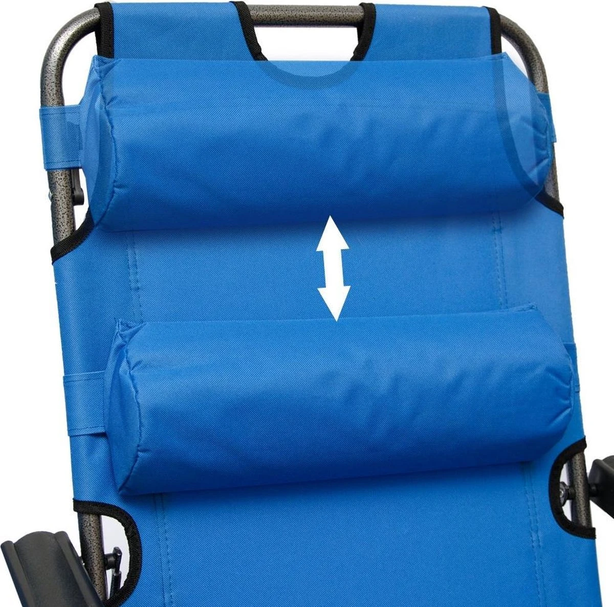 Ligstoel Opvouwbaar 155x60cm - Lichte Ligbed Relaxstoel Tuinstoel Campingstoel Strandstoel 8 Ligstoel Opvouwbaar 155x60cm - Lichte Ligbed Relaxstoel Tuinstoel Campingstoel Strandstoel - Afbeelding 8