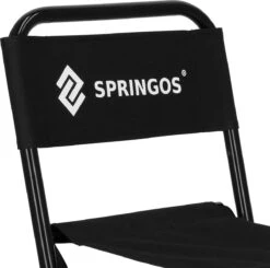 Springos Campingstoel | Kampeerstoel | Vouwstoel | Klapstoel | Zwart -Bo-Camp Winkel 1200x1189