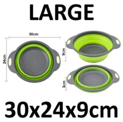 Merkloos Inklapbare Vergiet - Opvouwbaar - Groot - Blauw - Siliconen -Bo-Camp Winkel 1200x1189 6