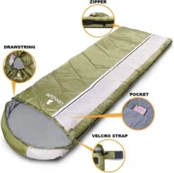 COVACURE 1.5/0.8kg Slaapzak, 3 Seizoenen Ultra Warm & Lichtgewicht Slaapzak Voor Volwassenen, Envelop Compacte Outdoor Slaapzakken Met Draagbare Compressie Tas Voor Camping, Rugzakken, Wandelen... -Bo-Camp Winkel 1200x1193 2