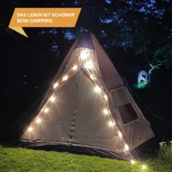 Skandika Tipi Kotona Air Opblaasbare Tent – Opblaasbare Tenten - 4 Persoons Tipi Tent – Tenten - Campingtent – Ingenaaide Tentvloer – Muggengaas – 260 Cm Stahoogte – 490 X 370 X 260 (L X B X H) – Outdoor, Camping, Tuin – Luchttent - Kamperen - Beige -Bo-Camp Winkel 1200x1200 1079