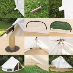 Skandika Tipii 400 Canvas Tent – Tipi-tenten – 8 Persoons Familietent - Campingtent – Muggengaas – 250 Cm Stahoogte – 400 Cm Diameter – 4000 Mm Waterkolom – Indische Tent, Partytent, Festivaltent – Outdoor, Camping, Tuin – Kamperen – Wit -Bo-Camp Winkel 1200x1200 1111