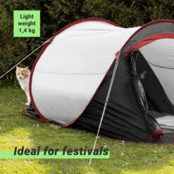 JEMIDI Tweepersoons Pop-up Tent - Opgooitent, Werptent Voor 2 Personen - Ideaal Als Festivaltent Of Kampeertent - Verschillende Kleuren -Bo-Camp Winkel 1200x1200 1129