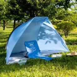 Navaris Windscherm Voor Het Strand - Zon- En Windbescherming Voor Drie Personen - Pop-up Speeltent Met UV- Bescherming - Beach Shelter Met Draagtas 11 Navaris Windscherm Voor Het Strand - Zon- En Windbescherming Voor Drie Personen - Pop-up Speeltent Met UV- Bescherming - Beach Shelter Met Draagtas -Bo-Camp Winkel 1200x1200 1176