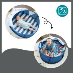 Babymoov Babyni Speelruimte & Extra Bedje Anti-UV FPS 50+ Marinière -Bo-Camp Winkel 1200x1200 1187