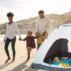 Relaxdays Strandtent Pop-up - Omkleedtent - 145x180 Cm - 2-3 Personen - Beachtent -compact - Oranje -Bo-Camp Winkel 1200x1200 1193