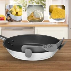 SensaHome- Siliconen Vergiet - Keuken Afgietdeksel - Afgiethulp - Siliconen - BPA Vrij - Grijs -Bo-Camp Winkel 1200x1200 1243