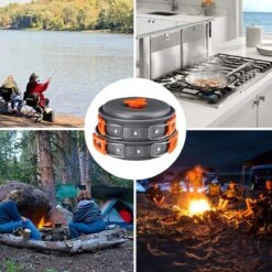 Camping Outdoor Kookset 13-delig Camping Servies En Pannen Pannenset Keukengerei - BPA-vrij & Geen Giftige Stoffen - Opvouwbaar & Licht - Ideaal Voor Reizen, Festival, Wandelen -Bo-Camp Winkel 1200x1200 1261