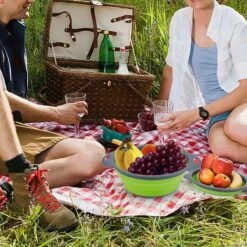 Buxibo - 3-Delige Keuken Vergiet Set Inklapbaar Groen/Grijs -Bo-Camp Winkel 1200x1200 1276