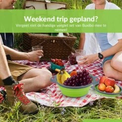 Buxibo - 3-Delige Keuken Vergiet Set Inklapbaar Groen/Grijs -Bo-Camp Winkel 1200x1200 1283