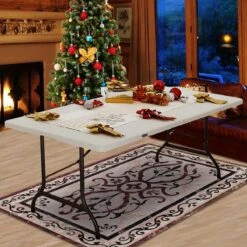 Casaria Tuintafel Opvouwbaar – Met Draaggreep 220x70 Cm – Wit -Bo-Camp Winkel 1200x1200 131