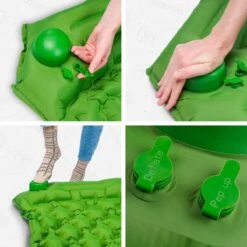 TRVLMORE Slaapmat - Zelfopblazend - 1 Persoons - Ingebouwde Pomp En Kussen - Groen -Bo-Camp Winkel 1200x1200 1345