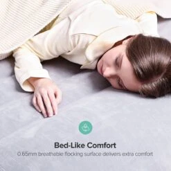 Sable Luxe Queen Size 2 Persoons Luchtmatras Met Ingebouwd Kussen, Opblaasbaar Luchtbed Met Ingebouwde Elektrische Pomp Voor Kamperen, Reizen Of Overnachtende Gasten Of Festival -Bo-Camp Winkel 1200x1200 1398