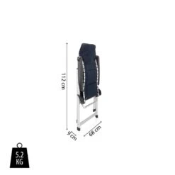 Campart Campingstoel CH-0592 - Opvouwbaar Met Hoofdsteun - 7 Verstelbare Standen - Lichtgewicht - Blauw -Bo-Camp Winkel 1200x1200 14