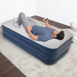 LifeGoods Luchtbed - 1 Persoons - Met Ingebouwde Pomp - Incl. Draagtas En Reparatiekit -Bo-Camp Winkel 1200x1200 1427