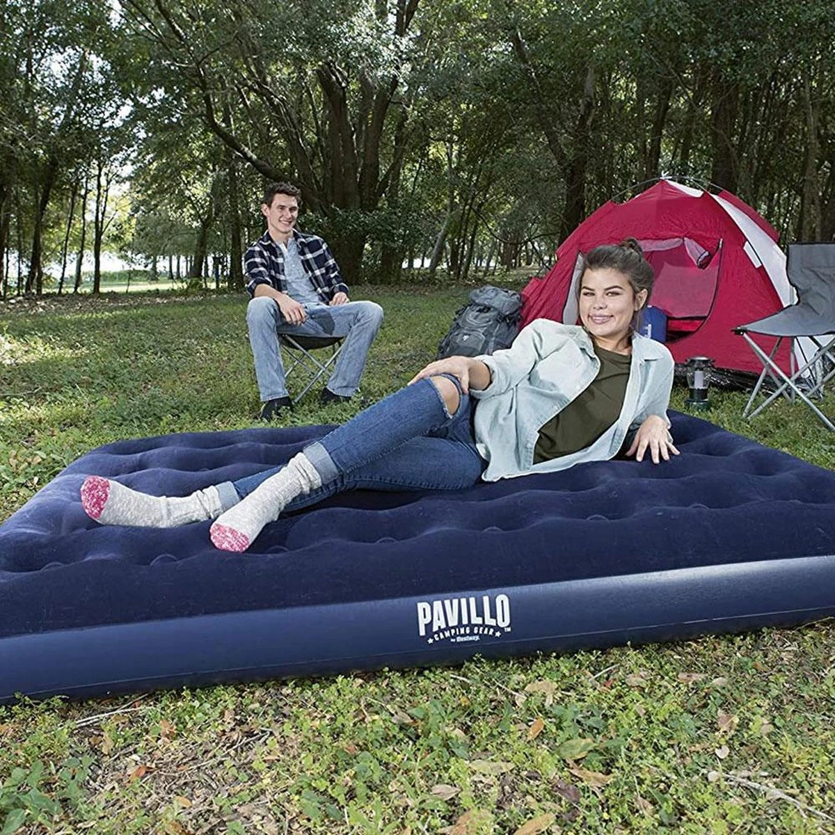 Pavillo Queen Luchtbed - 2-Persoons - Blauw - 203 X 152 X 22 Cm 13 Pavillo Queen Luchtbed - 2-Persoons - Blauw - 203 X 152 X 22 Cm - Afbeelding 13