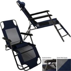Ligstoel 155x60cm - Opvouwbaar Campingstoel Ligbed Strandstoel Tuinstoel Vouwligstoel Blauw 33 Ligstoel 155x60cm - Opvouwbaar Campingstoel Ligbed Strandstoel Tuinstoel Vouwligstoel Blauw -Bo-Camp Winkel 1200x1200 171
