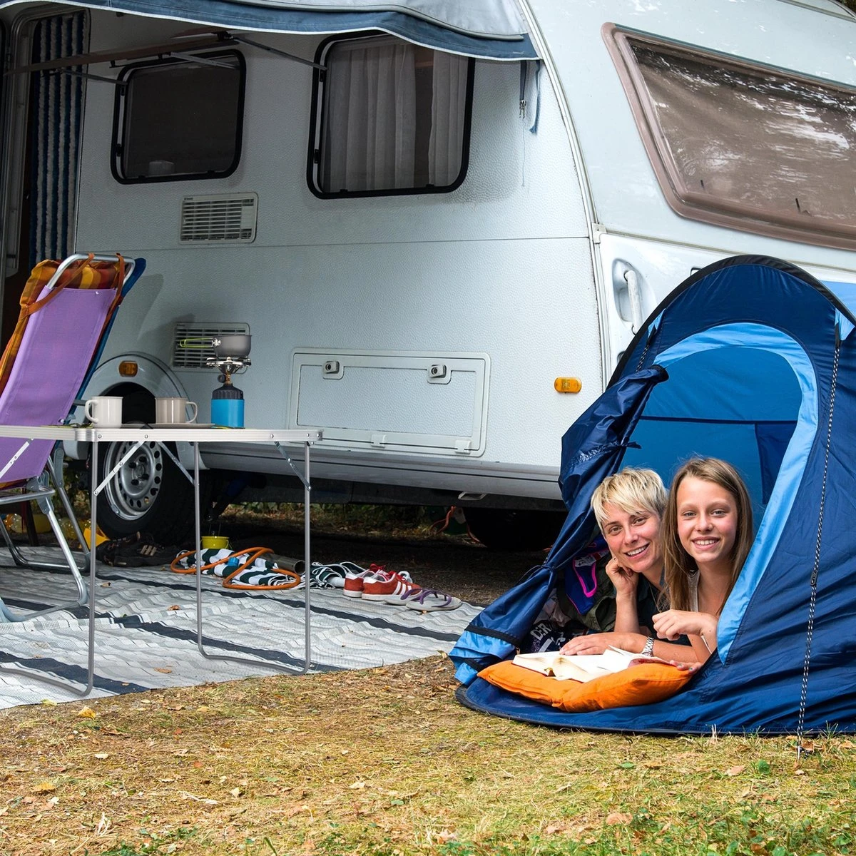 Relaxdays Campingtafel Inklapbaar - Aluminium Klaptafel - Vouwtafel Camping - Koffermodel 3 Relaxdays Campingtafel Inklapbaar - Aluminium Klaptafel - Vouwtafel Camping - Koffermodel - Afbeelding 3