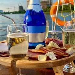 Merkloos Opvouwbare Draagbare Picknicktafel, Outdoor Opvouwbare Lichtgewicht Kampeertafel 30,5 Cm Kleine Houten Wijnpicknicktafel Voor Feest, Strand, Tuin, Camping, Barbecue, Reizen -Bo-Camp Winkel 1200x1200 182