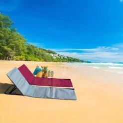 Strandmat Opvouwbaar Met Schouderband - Strandstoel Grijs 145x47x52 -Bo-Camp Winkel 1200x1200 214