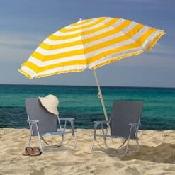 Relaxdays Strandstoel Opvouwbaar - Set Van 2 - Lage Campingstoel - Kampeerstoel Leuning - Grijs -Bo-Camp Winkel 1200x1200 237