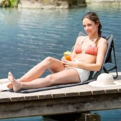 Intimo Strandmat - 2 Stuks - Grijs - 100x51x41cm -Bo-Camp Winkel 1200x1200