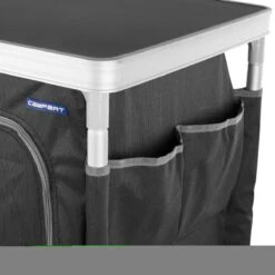 Campart Campingkast CU-0719 – Opvouwbaar En Verstelbaar - 4 Verstelbare Poten - 3 Lagen - Aluminium Frame - Grijs -Bo-Camp Winkel 1200x1200 278