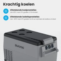 Auronic Elektrische Koelbox - 30.4L - Compressor - 12V En 240V - Grijs -Bo-Camp Winkel 1200x1200 318