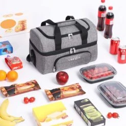 Lifewit 20L Koeltas | 20 Liter | Opvouwbaar | Koelbox-Koeltas | Isolatietas/ Picknicktas Voor Levensmiddelen / Grijs -Bo-Camp Winkel 1200x1200 322