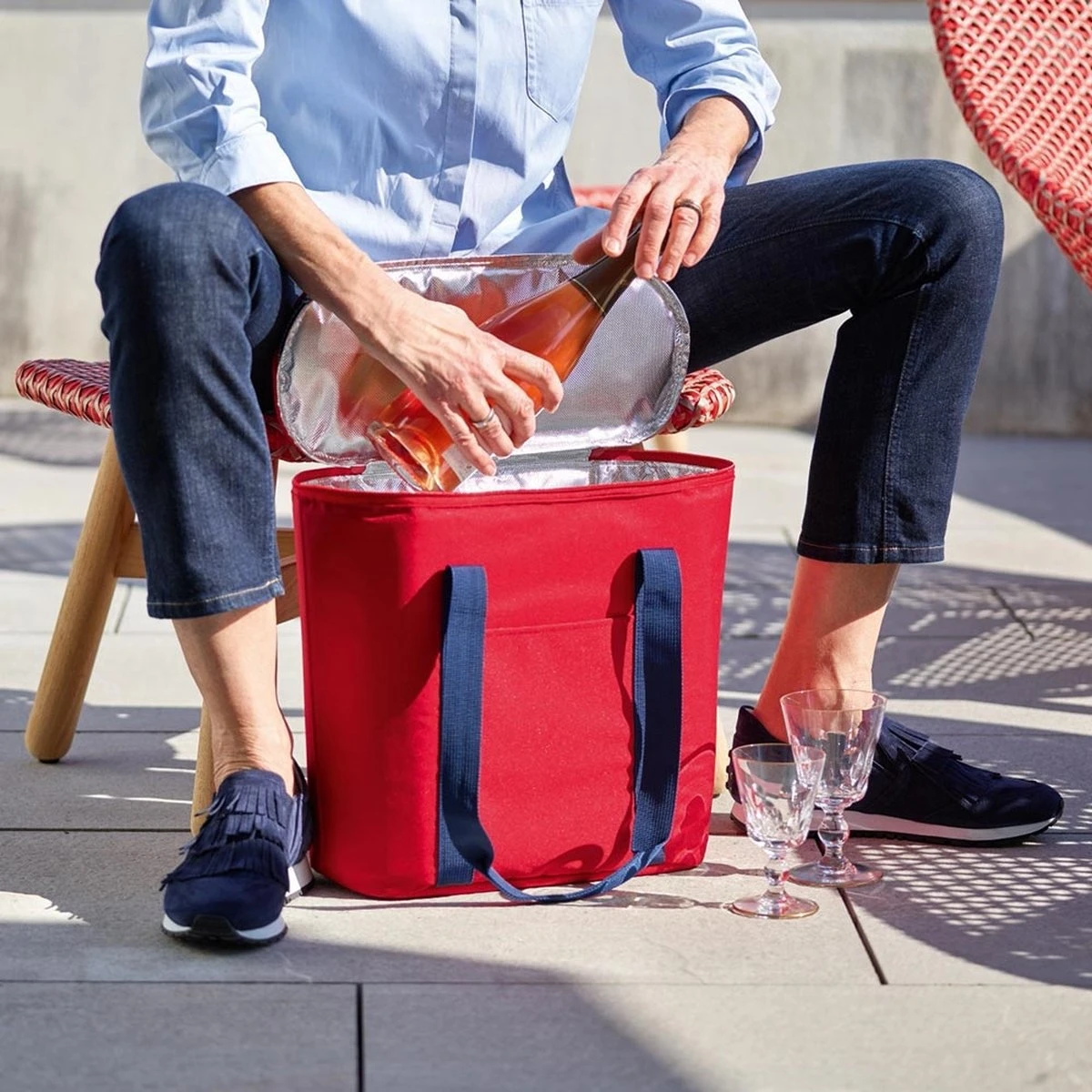 Reisenthel Thermoshopper Koeltas - 15L - Dots Zwart 8 Reisenthel Thermoshopper Koeltas - 15L - Dots Zwart - Afbeelding 8