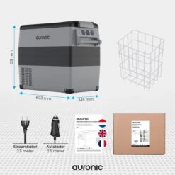 Auronic Elektrische Koelbox - 49.5L - Compressor - 12V En 240V - Grijs 13 Auronic Elektrische Koelbox - 49.5L - Compressor - 12V En 240V - Grijs -Bo-Camp Winkel 1200x1200 344