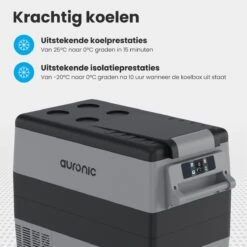 Auronic Elektrische Koelbox - 49.5L - Compressor - 12V En 240V - Grijs 15 Auronic Elektrische Koelbox - 49.5L - Compressor - 12V En 240V - Grijs -Bo-Camp Winkel 1200x1200 345
