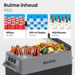 Auronic Elektrische Koelbox - 40.5L - Compressor - 12V En 240V - Grijs 19 Auronic Elektrische Koelbox - 40.5L - Compressor - 12V En 240V - Grijs -Bo-Camp Winkel 1200x1200 402