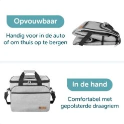 ForDig Koeltas XL Grijs (30 Liter) - Gemaakt Van 600D Polyester Met PEVA-Voering - Ruimte Voor 40 Blikjes Of 20 Halve Liter Flessen - Opvouwbaar Koel Tas Met Easy-Acces Flap - Ruimte Voor Bestek - Picknick Cool Bag - Coolerbag - Grote Cooler -Bo-Camp Winkel 1200x1200 465
