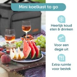 ForDig Koeltas L Zwart (15 Liter) - Gemaakt Van 600D Polyester Met PEVA-Voering - Ruimte Voor 20 Blikjes Of 10 Halve Liter Flessen - Opvouwbaar Koel Tas Met Easy-Acces Flap - Ruimte Voor Bestek - Picknick Cool Bag - Coolerbag - Grote Cooler -Bo-Camp Winkel 1200x1200 482