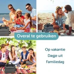 ForDig Koeltas L Zwart (15 Liter) - Gemaakt Van 600D Polyester Met PEVA-Voering - Ruimte Voor 20 Blikjes Of 10 Halve Liter Flessen - Opvouwbaar Koel Tas Met Easy-Acces Flap - Ruimte Voor Bestek - Picknick Cool Bag - Coolerbag - Grote Cooler -Bo-Camp Winkel 1200x1200 483