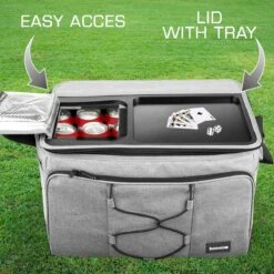 Bomoe Opvouwbare Koeltas IceBreezer KT43 - Koelbox Voor Onderweg - 43x32x28 Cm - 45 Liter - Picknicktas Perfect Voor Barbecues Of Festivals -Bo-Camp Winkel 1200x1200 489