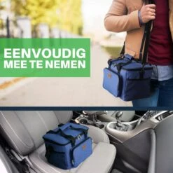 Packaway 4 Laags Geïsoleerde Koeltas - Lunchtas 15 Liter - Blauw -Bo-Camp Winkel 1200x1200 500