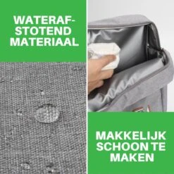 Brisby 4 Laags Geïsoleerde Koeltas - Lunchtas 7 Liter - Lichtgrijs -Bo-Camp Winkel 1200x1200 515