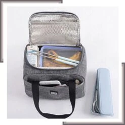 Lunchtas Volwassenen - Lunchbox - Koeltas - Grijs - SEVEND® -Bo-Camp Winkel 1200x1200 527