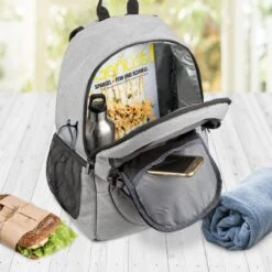 Bomoe Koeltas Rugzak IceBreezer KR45 Koelrugzak Grijs 45x19x33 Cm - 25 Liter -Bo-Camp Winkel 1200x1200 529