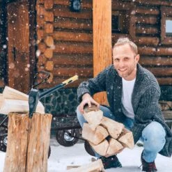 Relaxdays Bolderkar Tuin - Platte Tuinwagen - Luchtbanden - 200 Kg - Transportkar - Staal -Bo-Camp Winkel 1200x1200 790