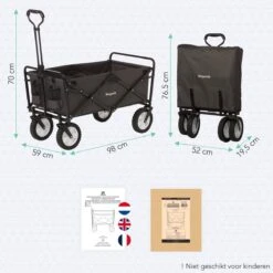 LifeGoods Bolderkar - Opvouwbaar - Draaibare Wielen - 2 Standen - 70KG Draagkracht - Grijs 19 LifeGoods Bolderkar - Opvouwbaar - Draaibare Wielen - 2 Standen - 70KG Draagkracht - Grijs -Bo-Camp Winkel 1200x1200 824