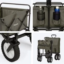 LifeGoods Bolderkar - Opvouwbaar - Draaibare Wielen - 2 Standen - 70KG Draagkracht - Groen 17 LifeGoods Bolderkar - Opvouwbaar - Draaibare Wielen - 2 Standen - 70KG Draagkracht - Groen -Bo-Camp Winkel 1200x1200 835