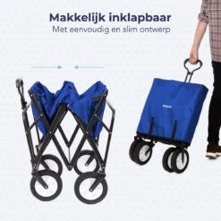 LifeGoods Bolderkar - Opvouwbaar - Draaibare Wielen - 2 Standen - 70KG Draagkracht - Blauw 11 LifeGoods Bolderkar - Opvouwbaar - Draaibare Wielen - 2 Standen - 70KG Draagkracht - Blauw -Bo-Camp Winkel 1200x1200 895