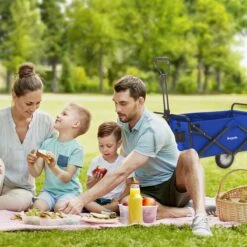 LifeGoods Bolderkar - Opvouwbaar - Draaibare Wielen - 2 Standen - 70KG Draagkracht - Blauw 14 LifeGoods Bolderkar - Opvouwbaar - Draaibare Wielen - 2 Standen - 70KG Draagkracht - Blauw -Bo-Camp Winkel 1200x1200 898