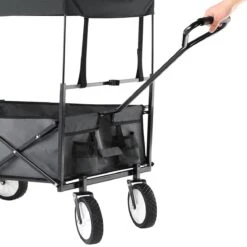 Monzana Bolderkar Opvouwbaar - 100 Liter - Met Afneembaar Dak Grijs -Bo-Camp Winkel 1200x1200 975